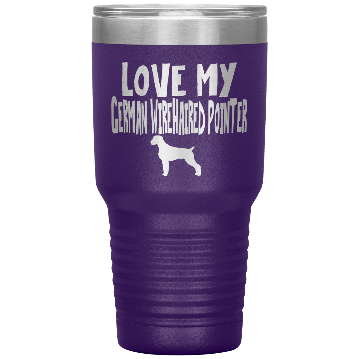 Love My German Wirehaired Pointer 30 Oz Vacuum Tumbler