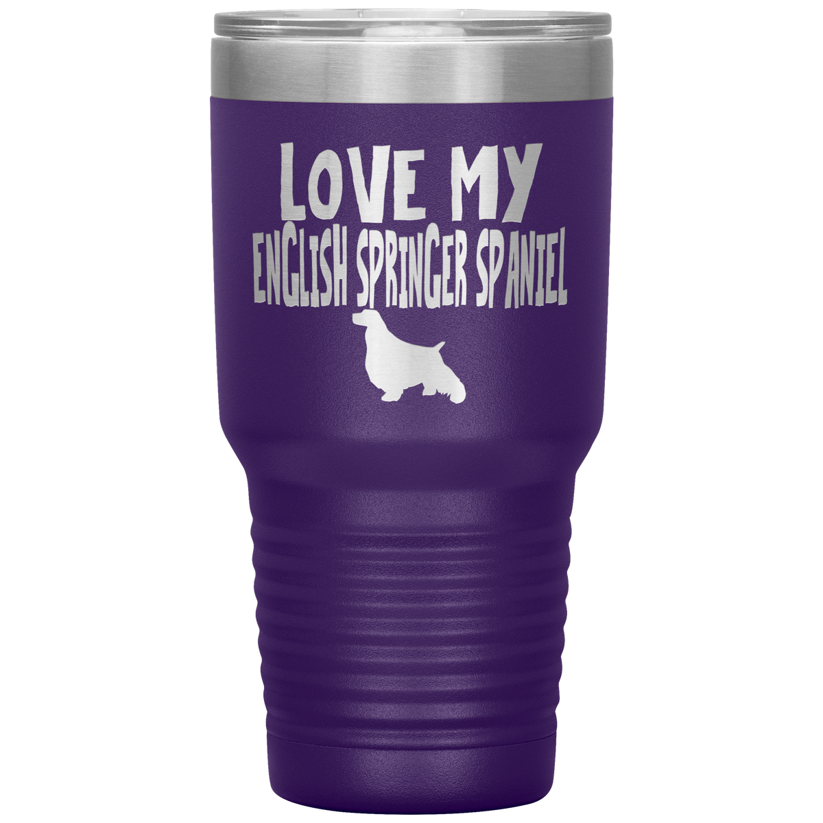 Love My English Springer Spaniel 30 Oz Vacuum Tumbler
