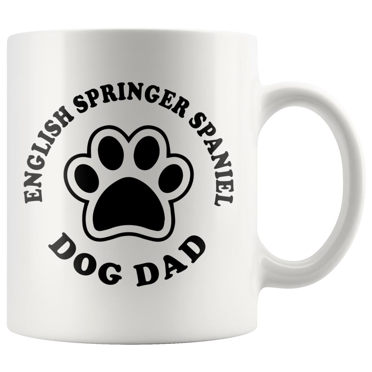 English Springer Spaniel Dog Dad Coffee / Tea Ceramic Mug - 11oz / 15oz