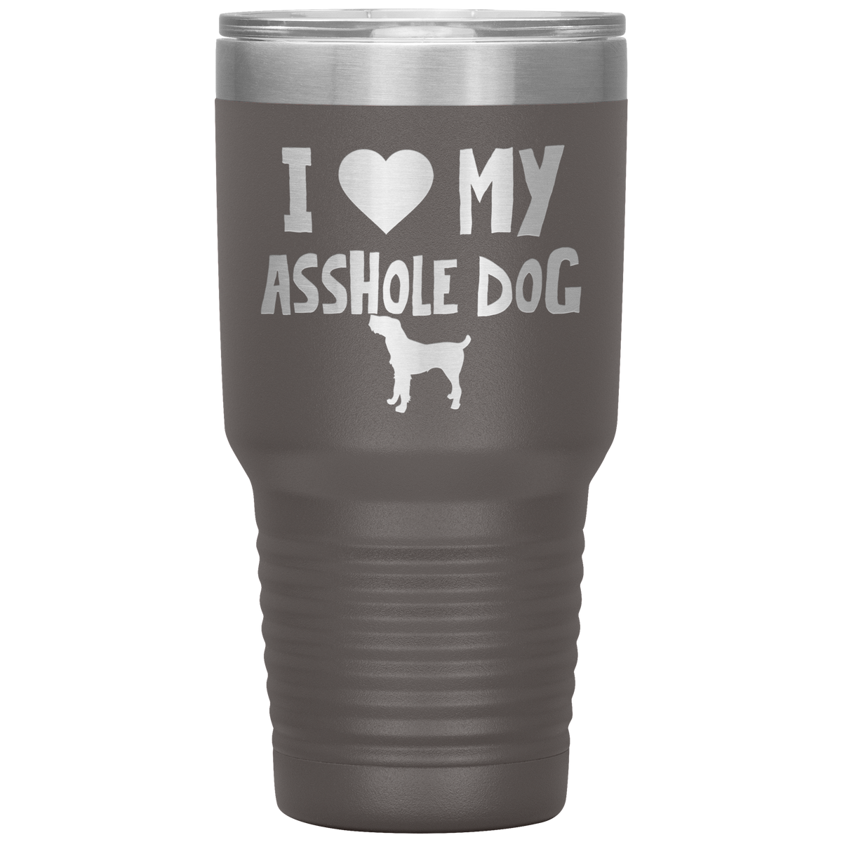 I Love My Asshole Spinone Italiano Dog 30 Oz Vacuum Tumbler
