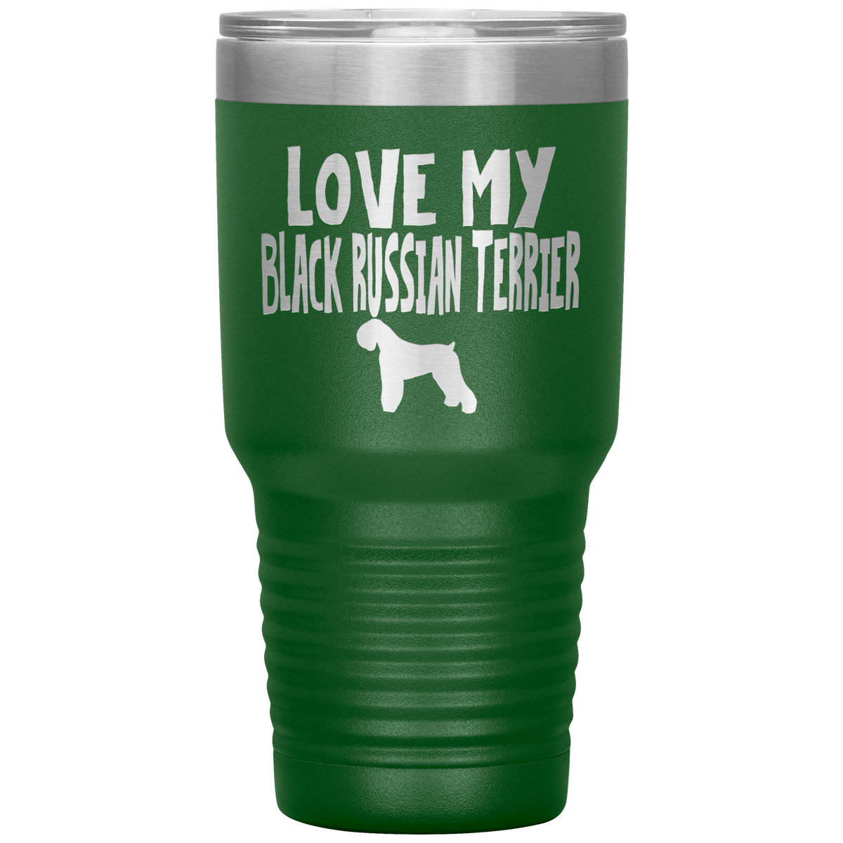Love My Black Russian Terrier 30 Oz Vacuum Tumbler
