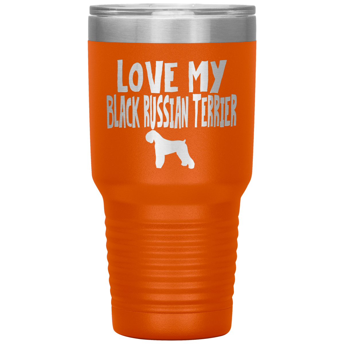 Love My Black Russian Terrier 30 Oz Vacuum Tumbler