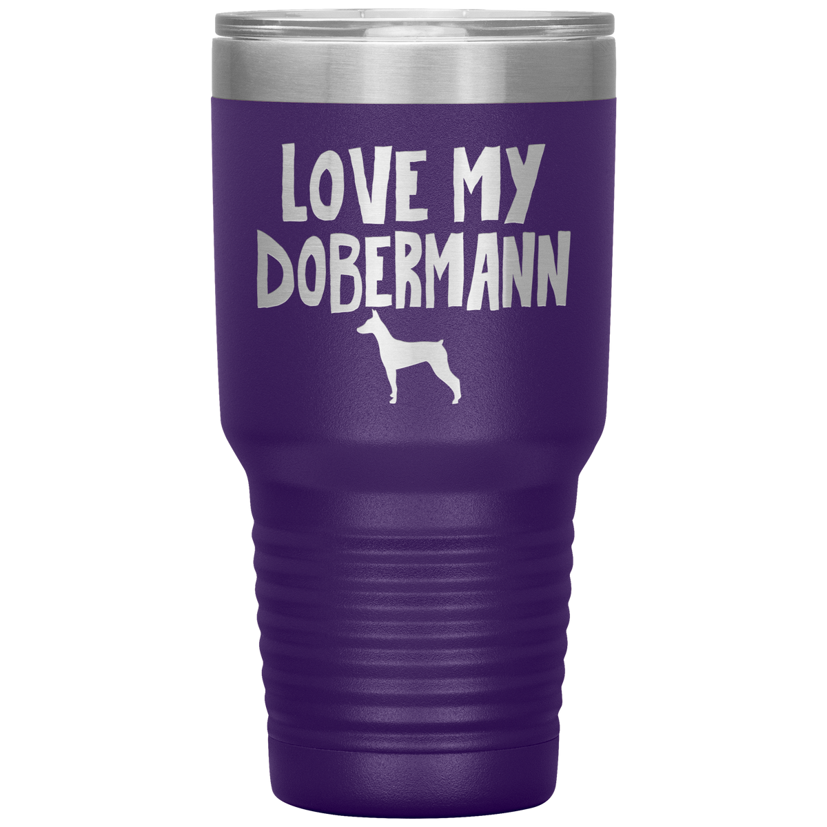 Love My Dobermann 30 Oz Vacuum Tumbler