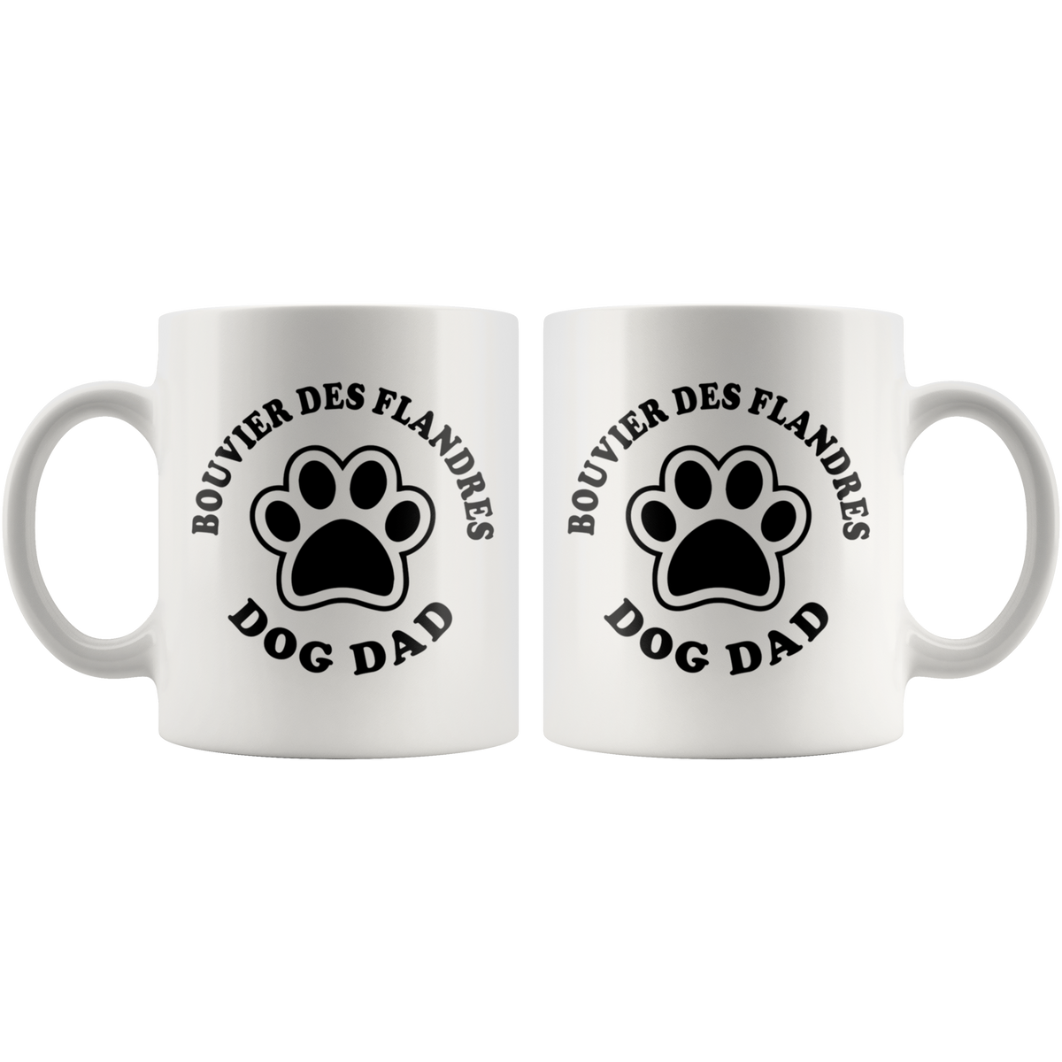 Bouvier des Flandres Dog Dad Coffee / Tea Ceramic Mug - 11oz / 15oz