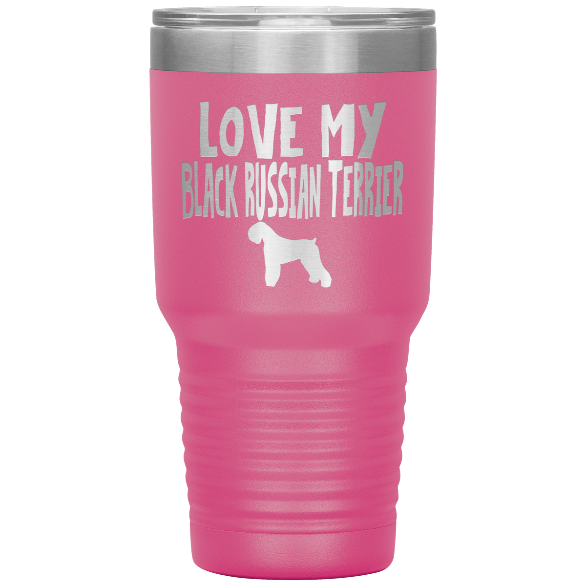 Love My Black Russian Terrier 30 Oz Vacuum Tumbler