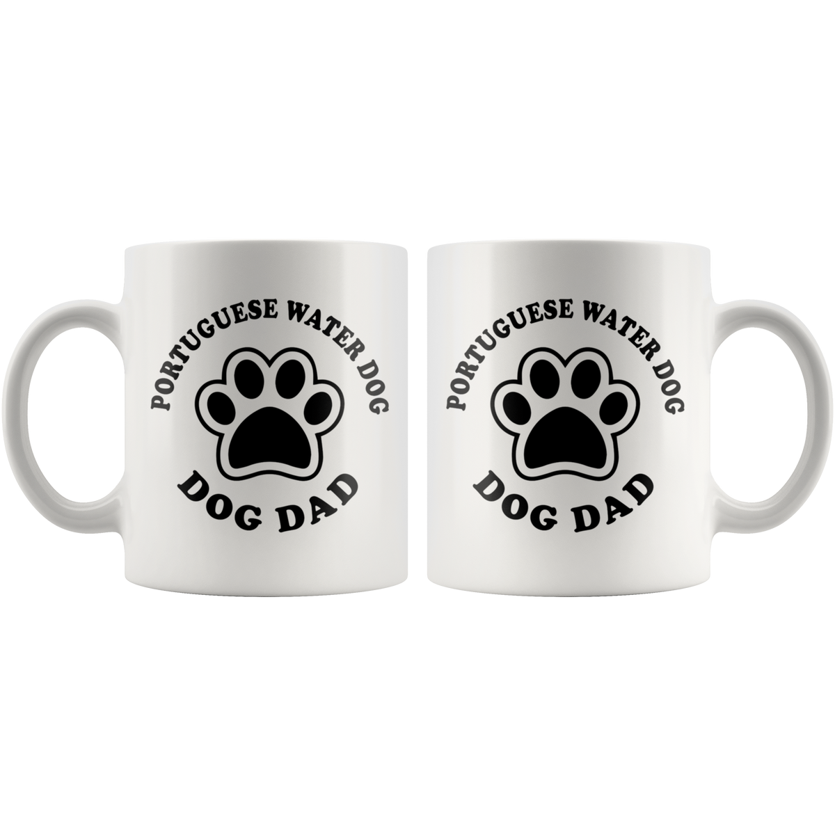 Portugese Water Dog Dad Coffee / Tea Ceramic Mug - 11oz / 15oz