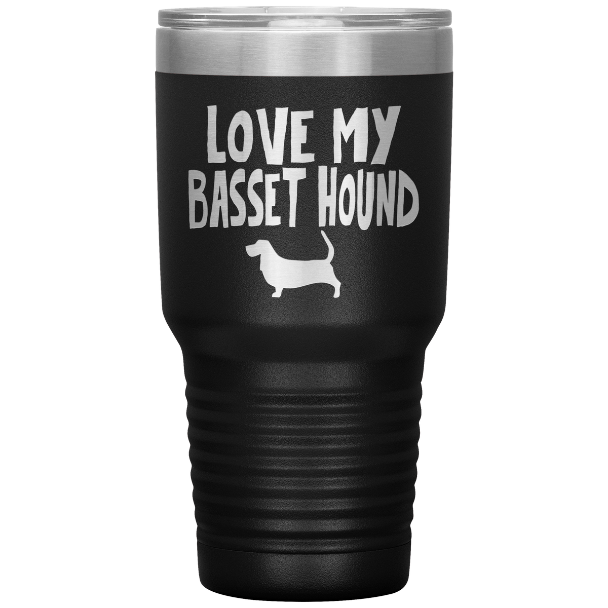Love My Basset Hound 30 Oz Vacuum Tumbler