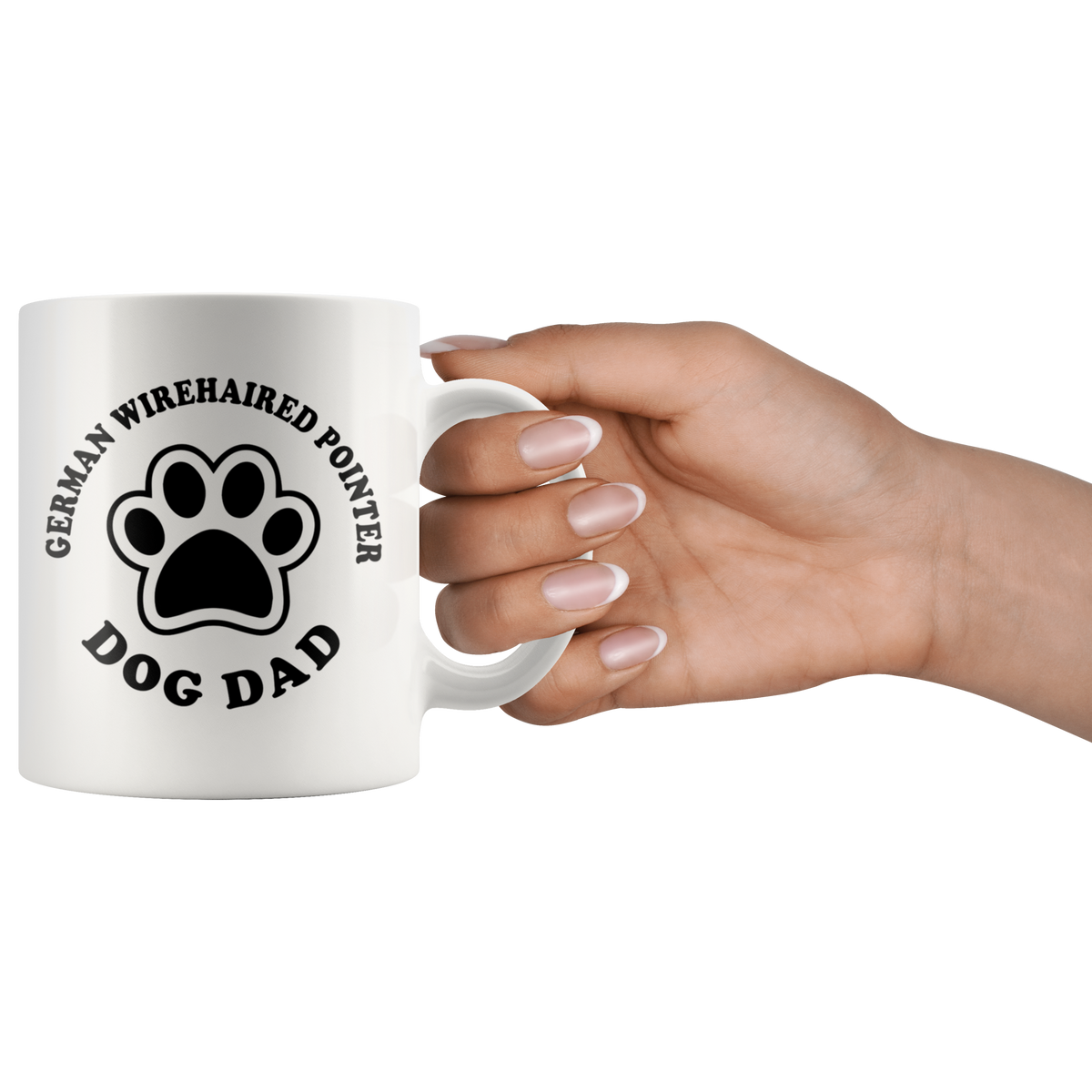 German Wirehaired Pointer Dog Dad Coffee / Tea Ceramic Mug - 11oz / 15oz