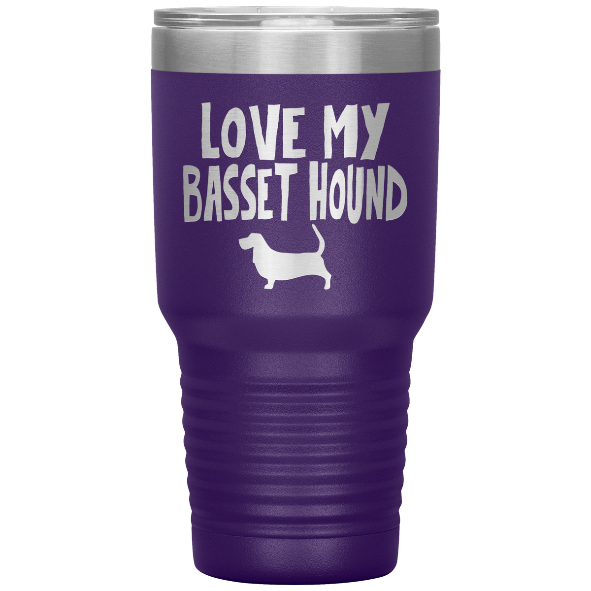 Love My Basset Hound 30 Oz Vacuum Tumbler