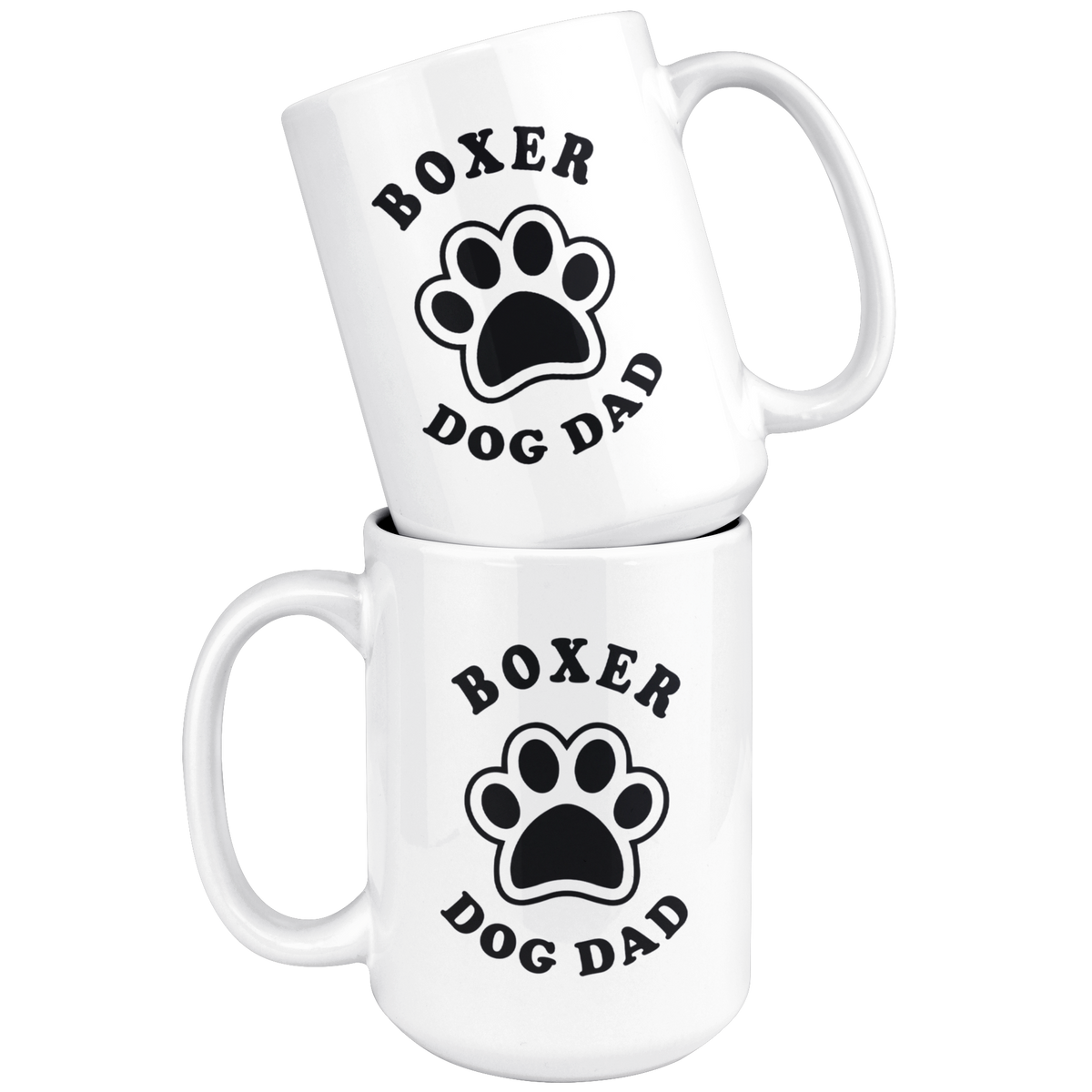 Boxer Dog Dad Coffee / Tea Ceramic Mug - 11oz / 15oz