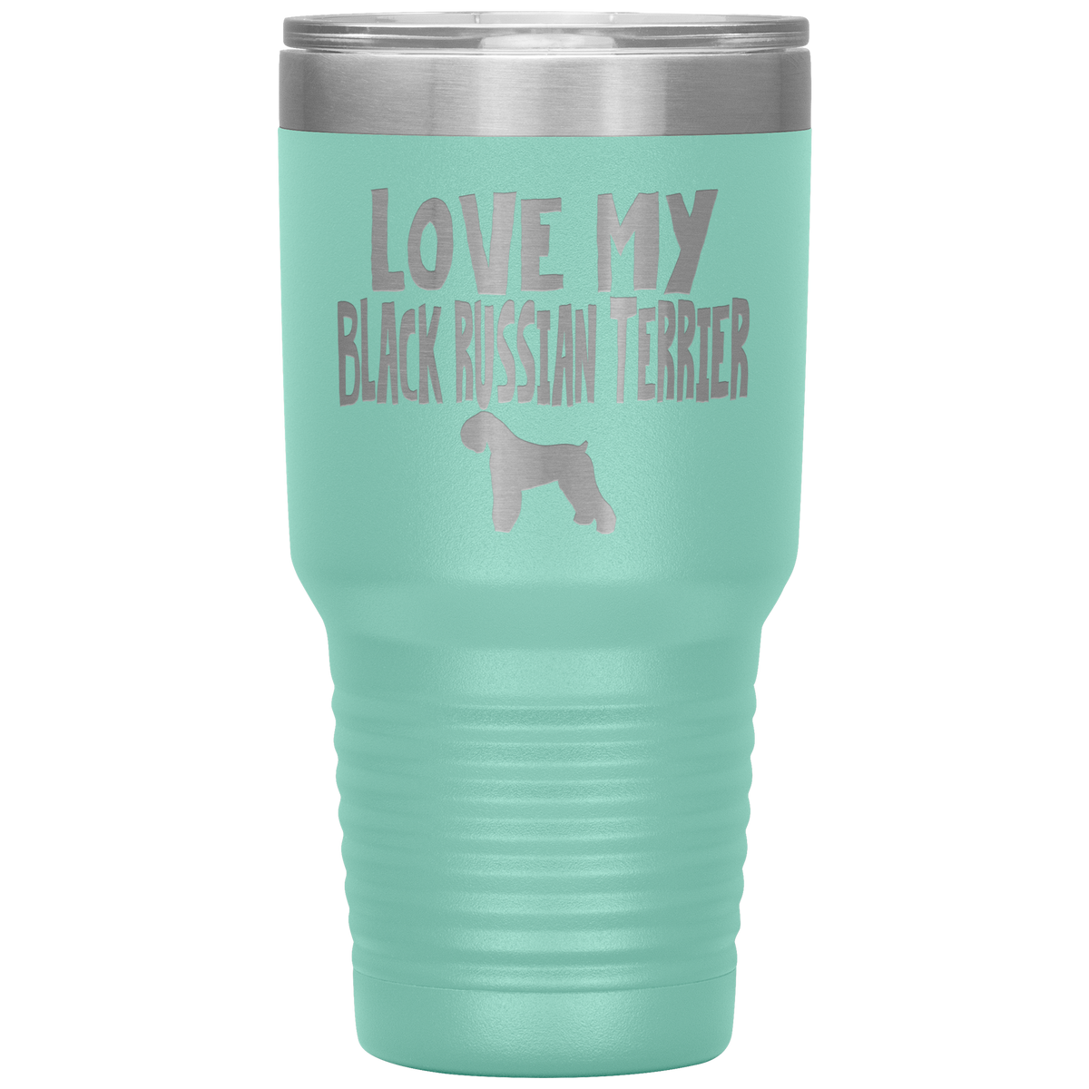 Love My Black Russian Terrier 30 Oz Vacuum Tumbler