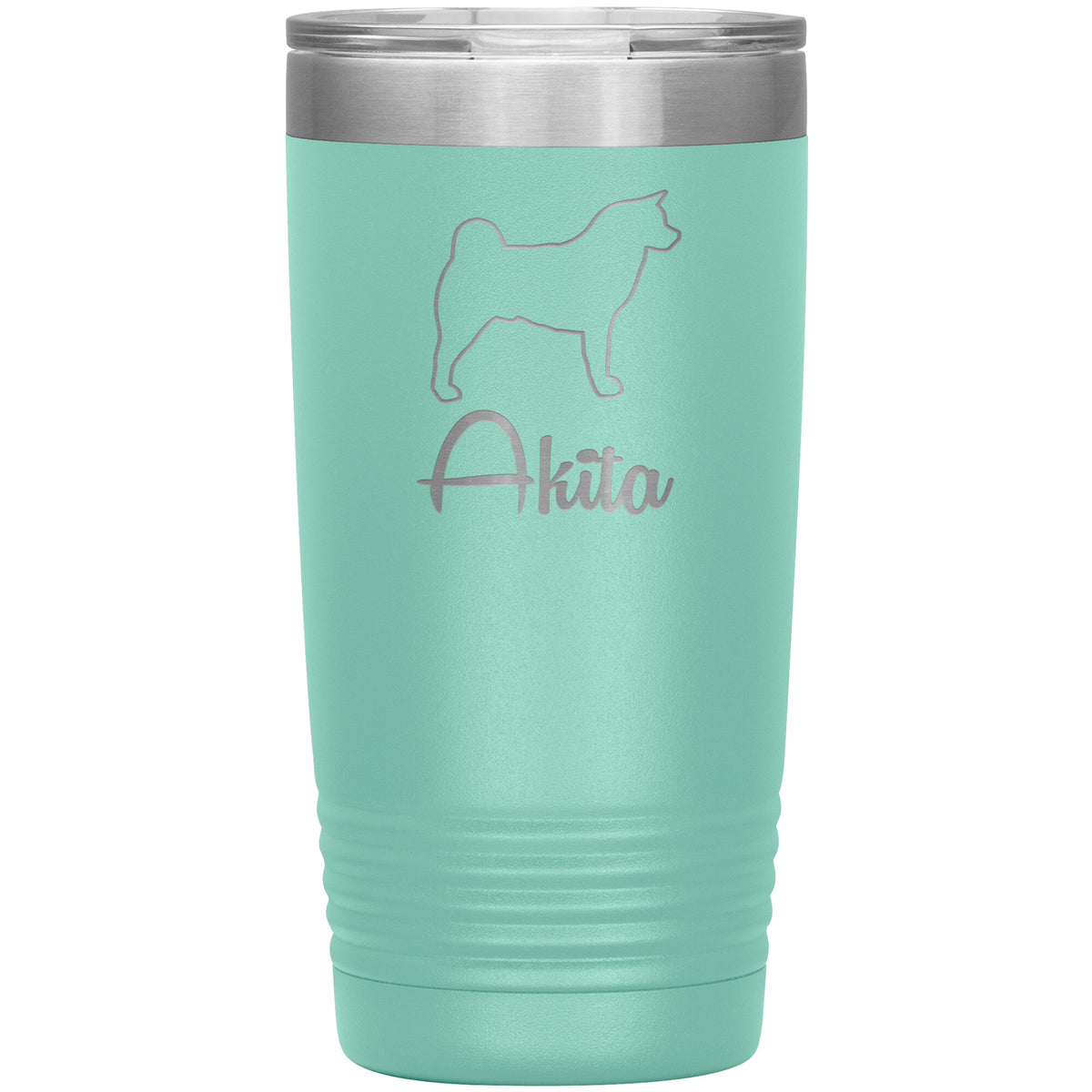 Akita Dog Outlined Silhouette 20oz Insulated Tumbler