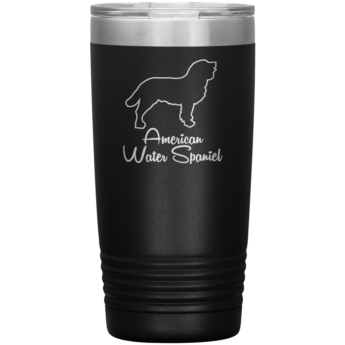 American Water Spaniel Dog Outlined Silhouette 20oz Insulated Tumbler