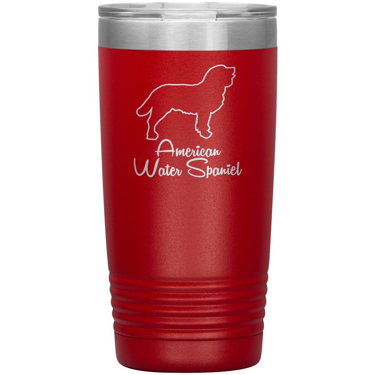 American Water Spaniel Dog Outlined Silhouette 20oz Insulated Tumbler