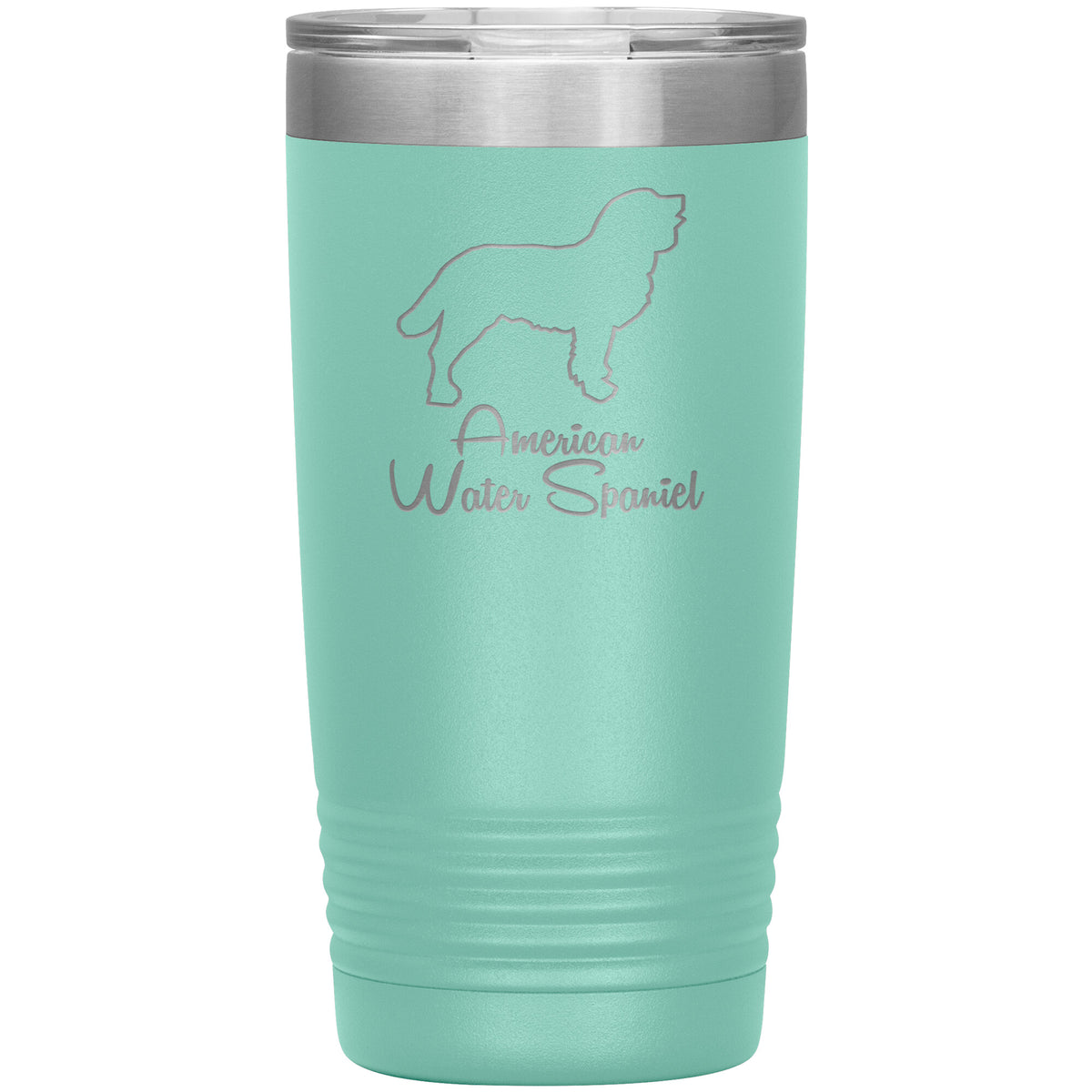 American Water Spaniel Dog Outlined Silhouette 20oz Insulated Tumbler