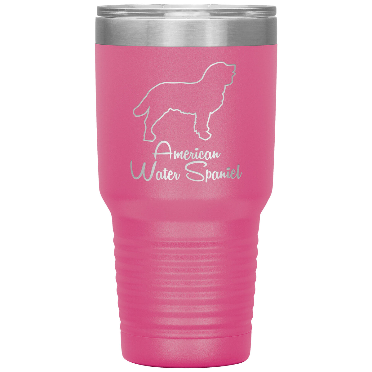American Water Spaniel Dog Outlined Silhouette 30oz Insulated Tumbler