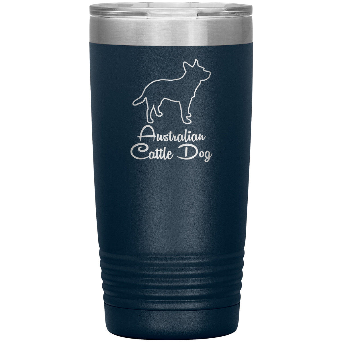 Australian Cattle Dog Outlined Silhouette 20oz Insulated Tumbler
