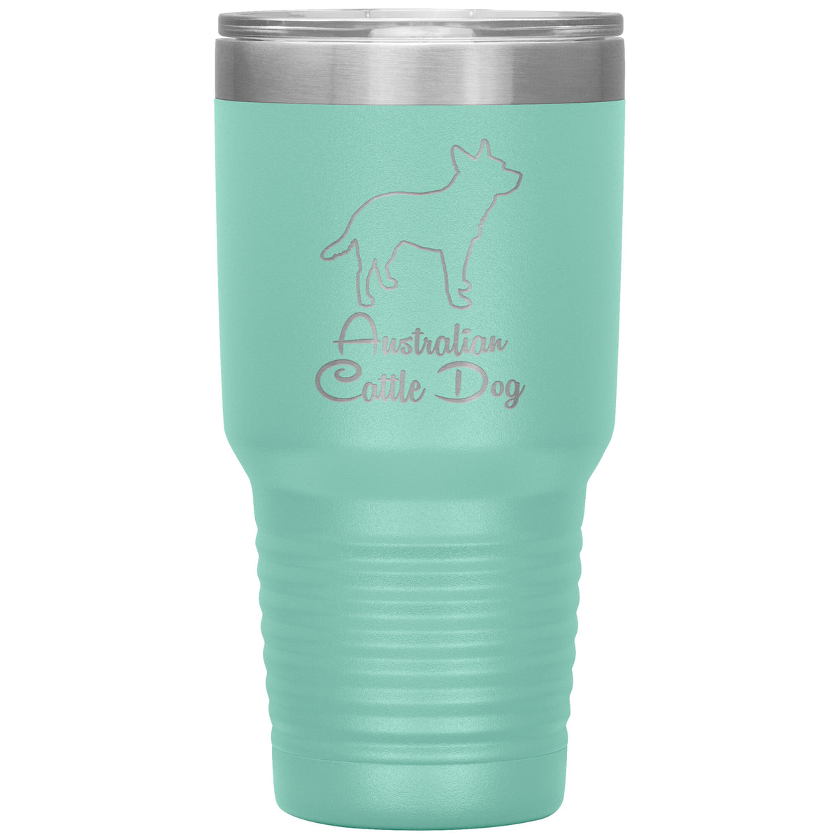 Australian Cattle Dog Outlined Silhouette 30oz Insulated Tumbler