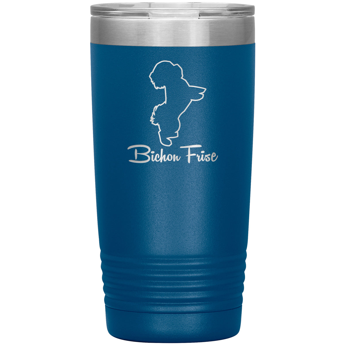 Bichon Frise Dog Outlined Silhouette 20oz Insulated Tumbler