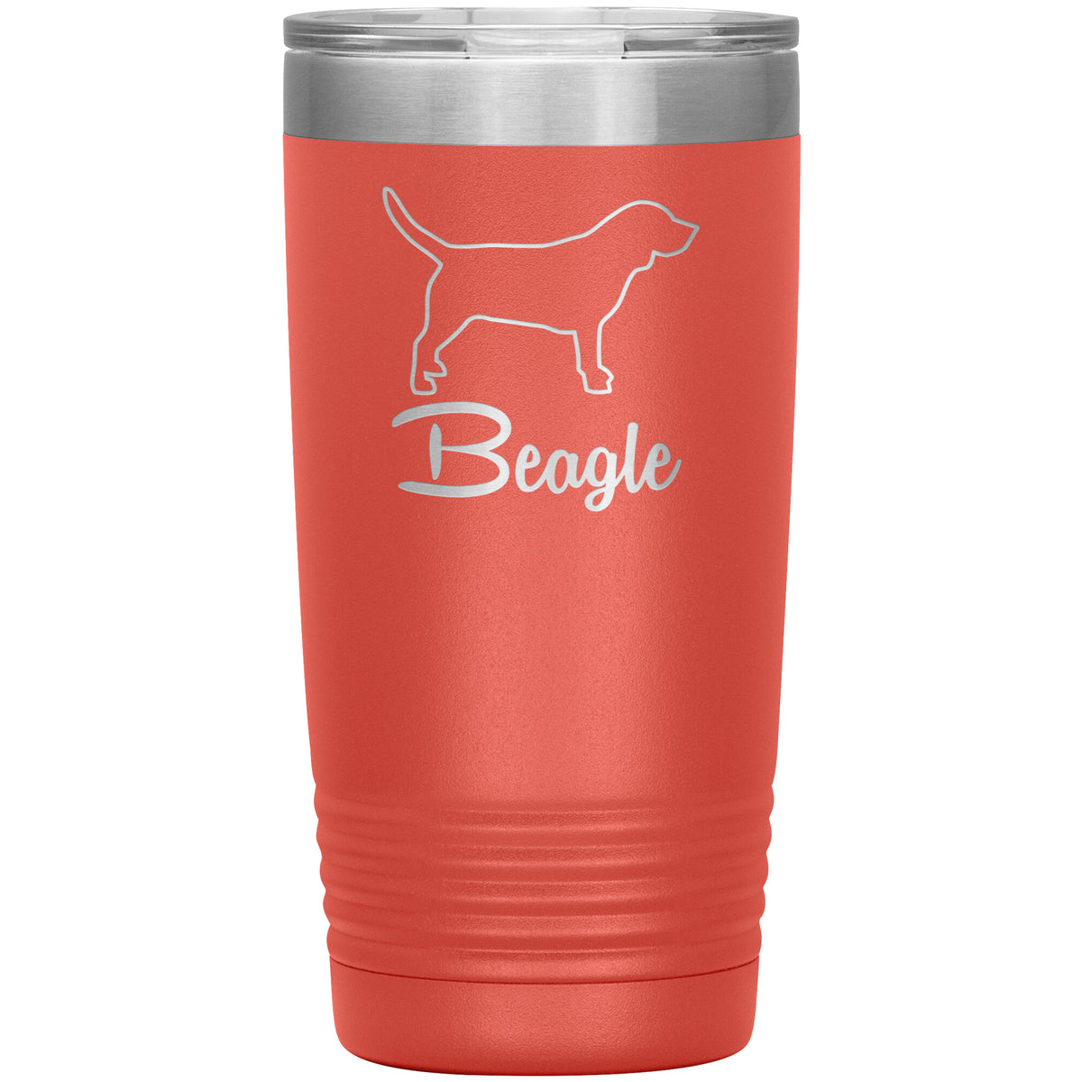 Beagle Dog Outlined Silhouette 20oz Insulated Tumbler