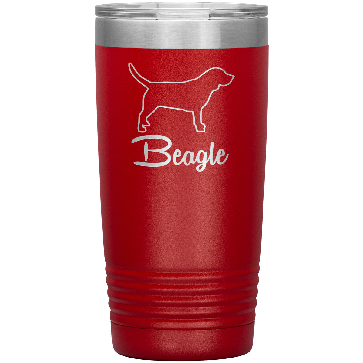 Beagle Dog Outlined Silhouette 20oz Insulated Tumbler