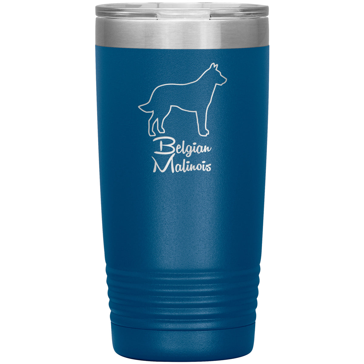 Belgian Malinois Dog Outlined Silhouette 20oz Insulated Tumbler