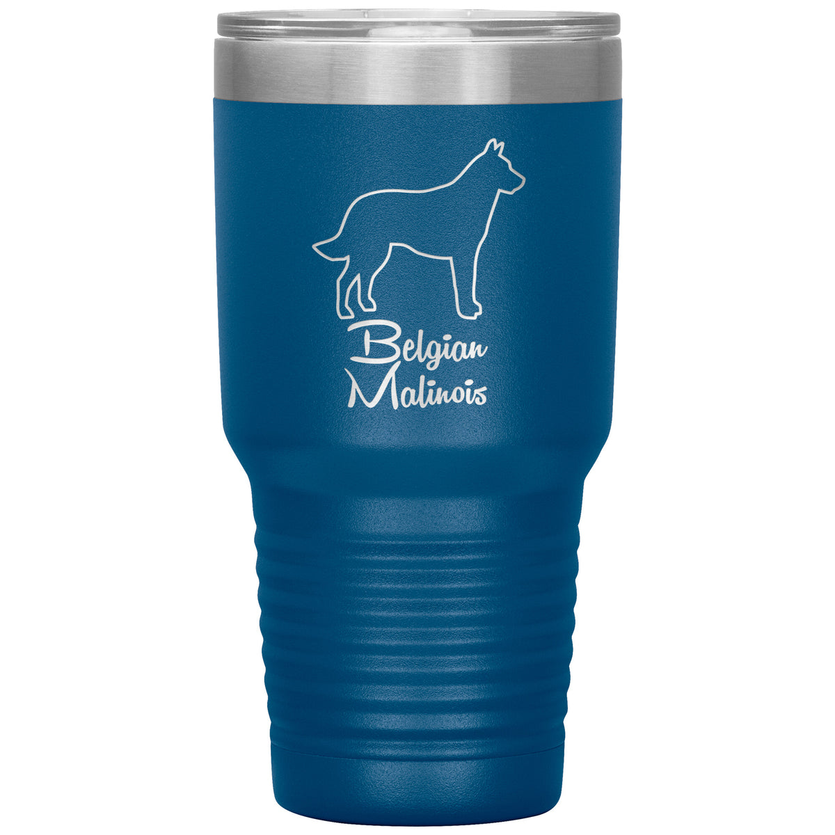 Belgian Malinois Dog Outlined Silhouette 30oz Insulated Tumbler