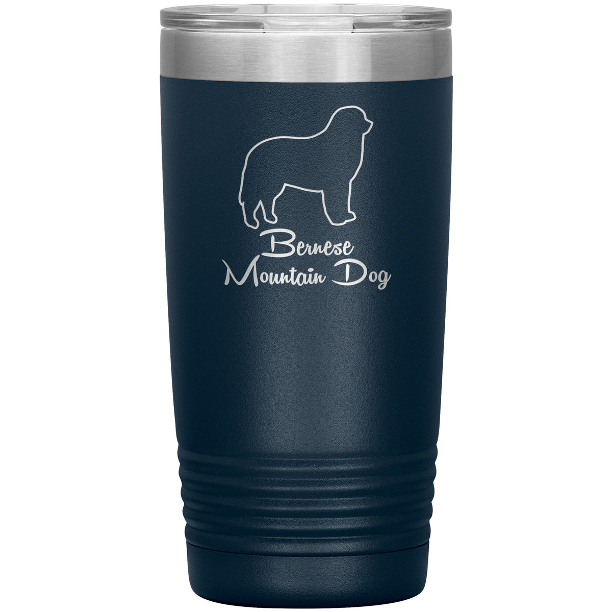 Bernese Mountain Dog Outlined Silhouette 20oz Insulated Tumbler