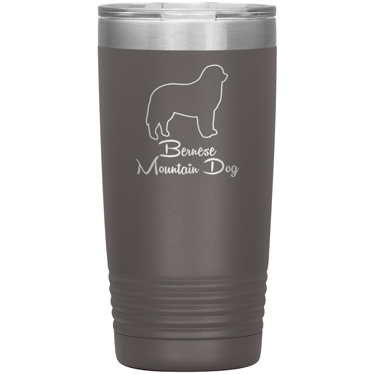 Bernese Mountain Dog Outlined Silhouette 20oz Insulated Tumbler