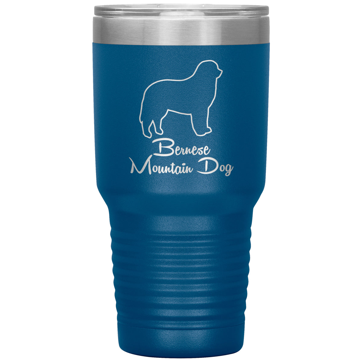 Bernese Mountain Dog Outlined Silhouette 30oz Insulated Tumbler
