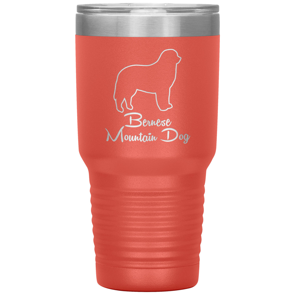 Bernese Mountain Dog Outlined Silhouette 30oz Insulated Tumbler
