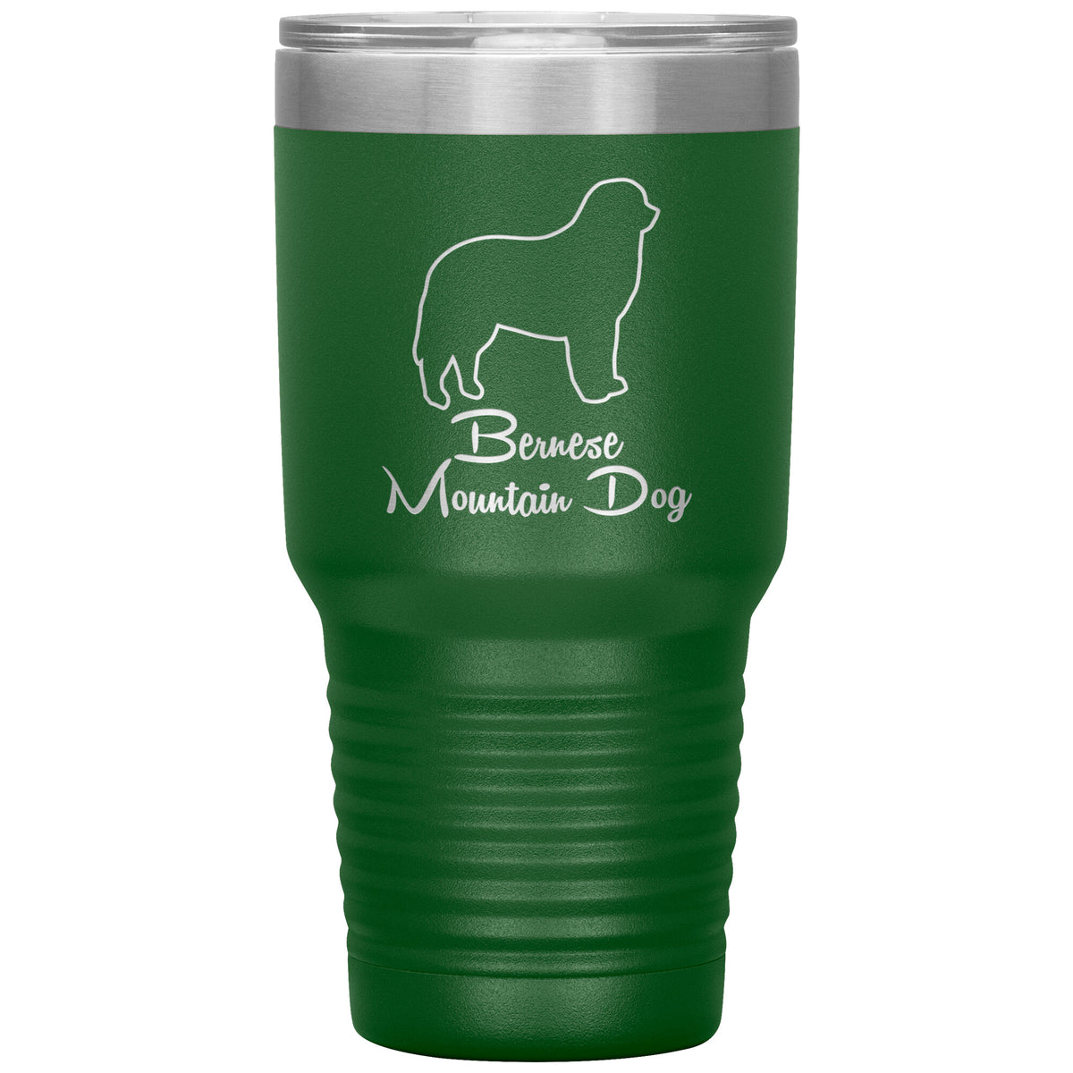 Bernese Mountain Dog Outlined Silhouette 30oz Insulated Tumbler