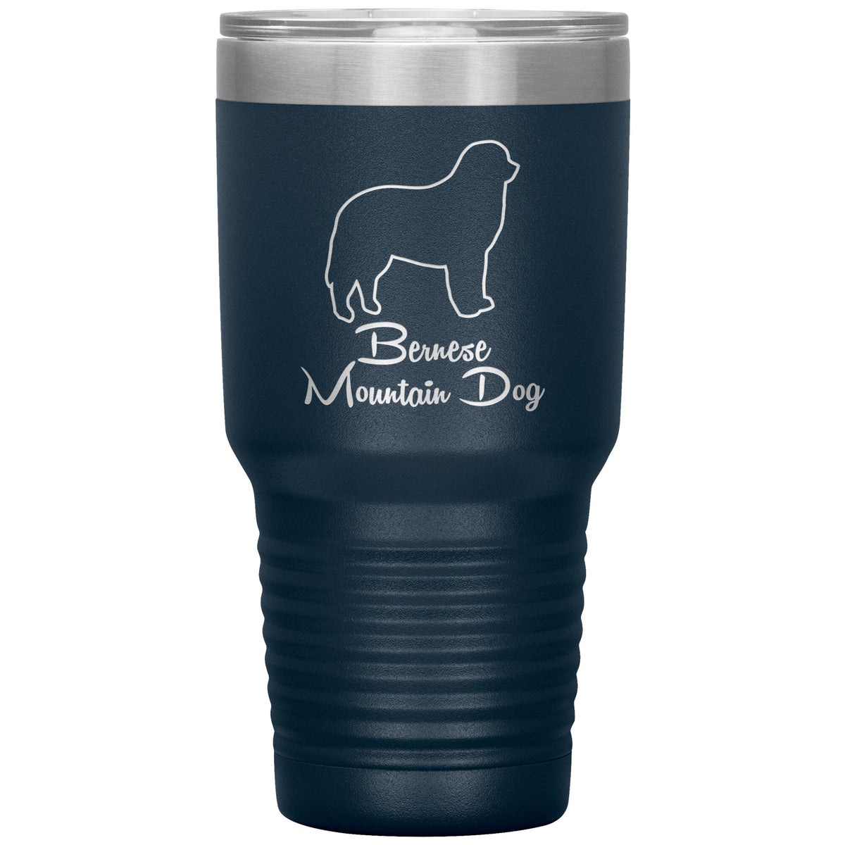 Bernese Mountain Dog Outlined Silhouette 30oz Insulated Tumbler