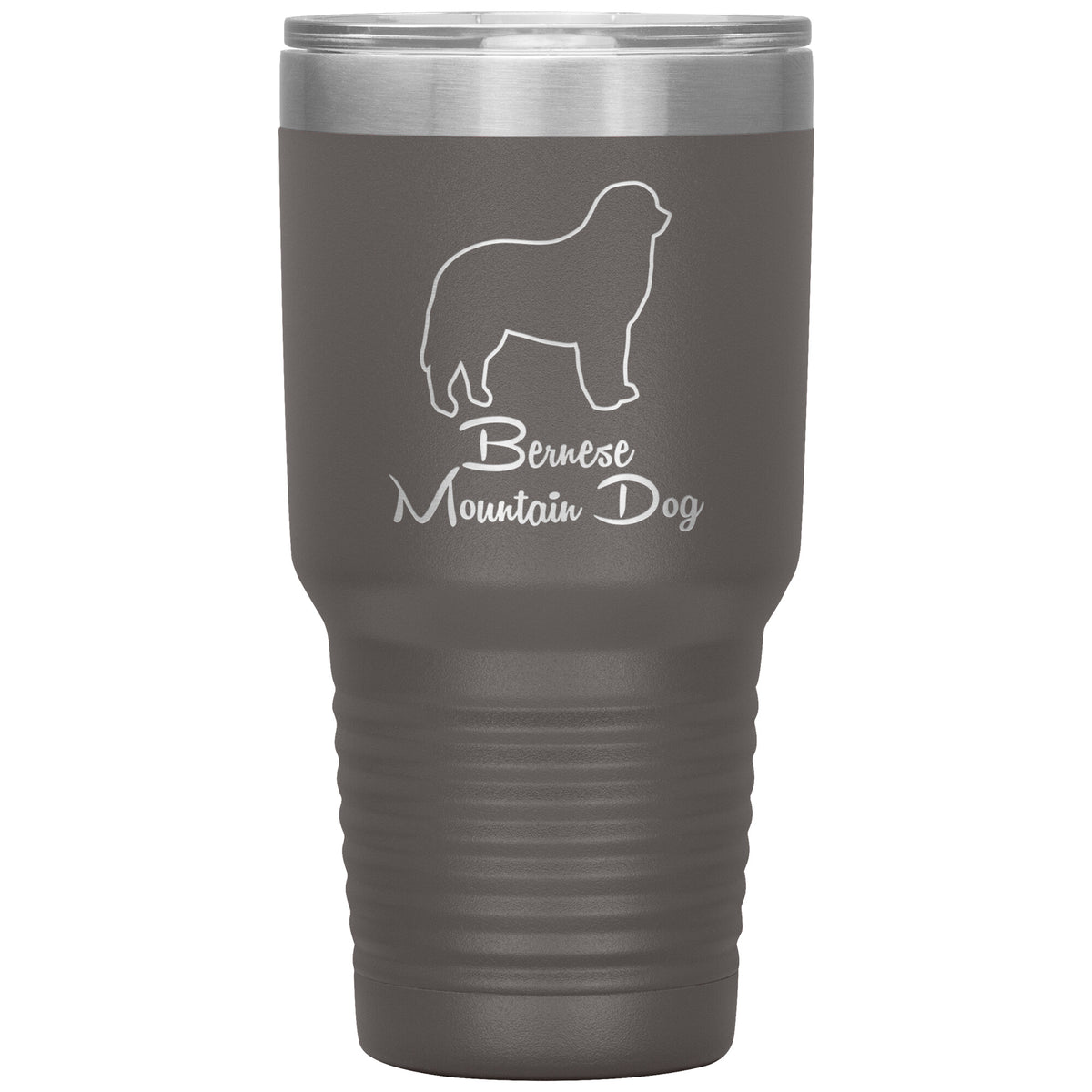 Bernese Mountain Dog Outlined Silhouette 30oz Insulated Tumbler