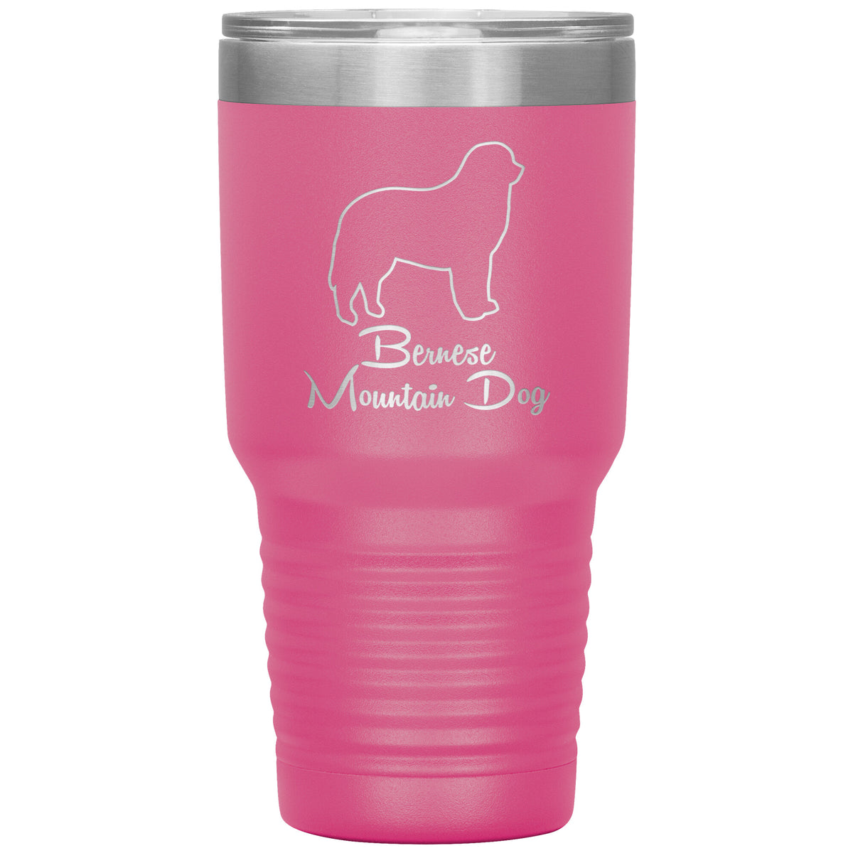 Bernese Mountain Dog Outlined Silhouette 30oz Insulated Tumbler