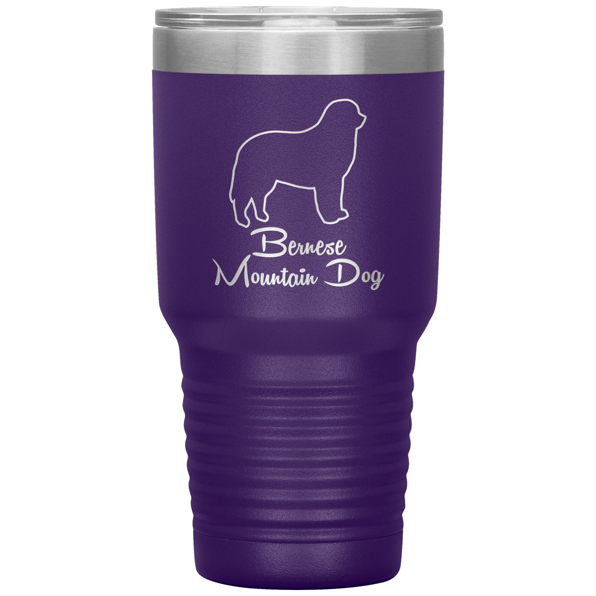 Bernese Mountain Dog Outlined Silhouette 30oz Insulated Tumbler