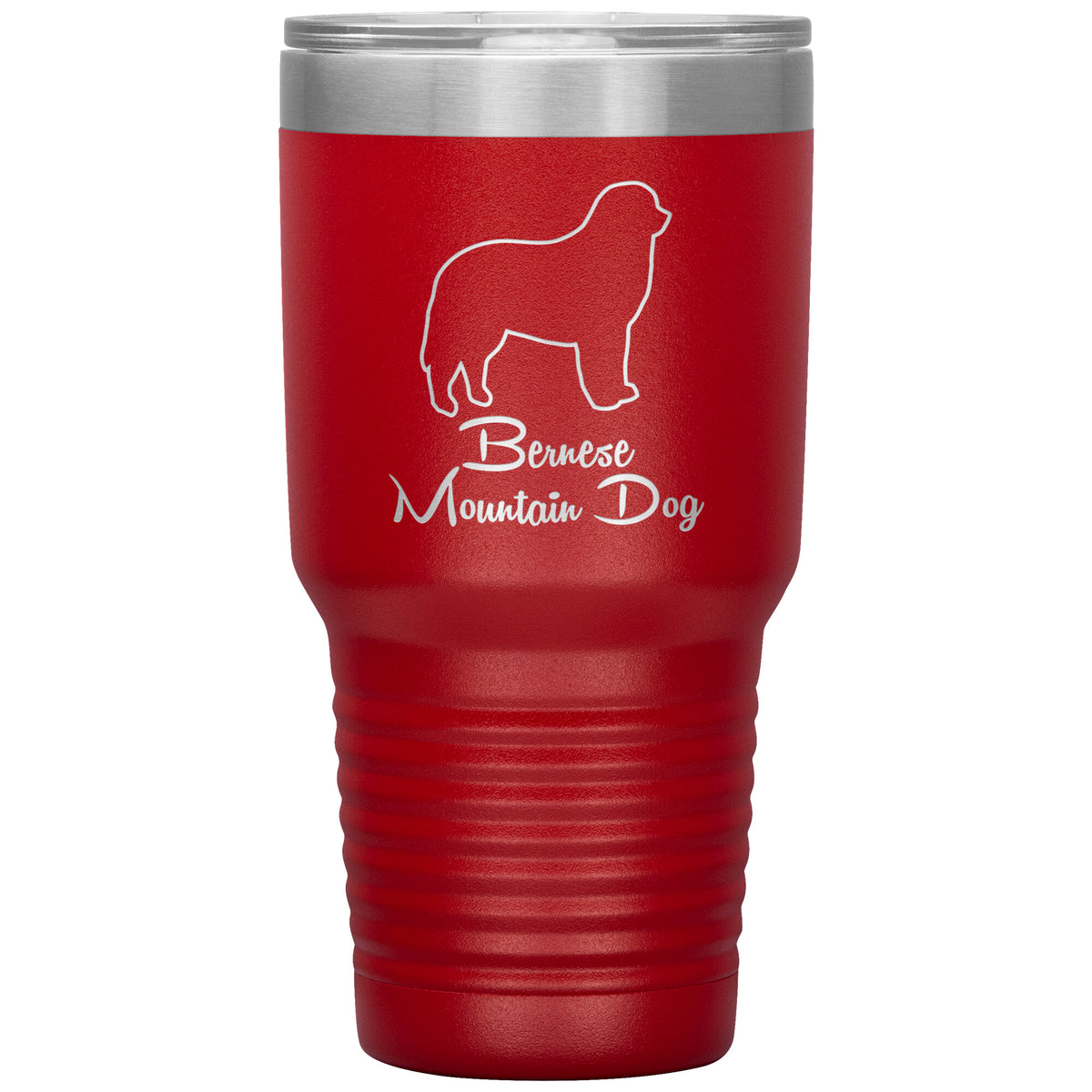 Bernese Mountain Dog Outlined Silhouette 30oz Insulated Tumbler