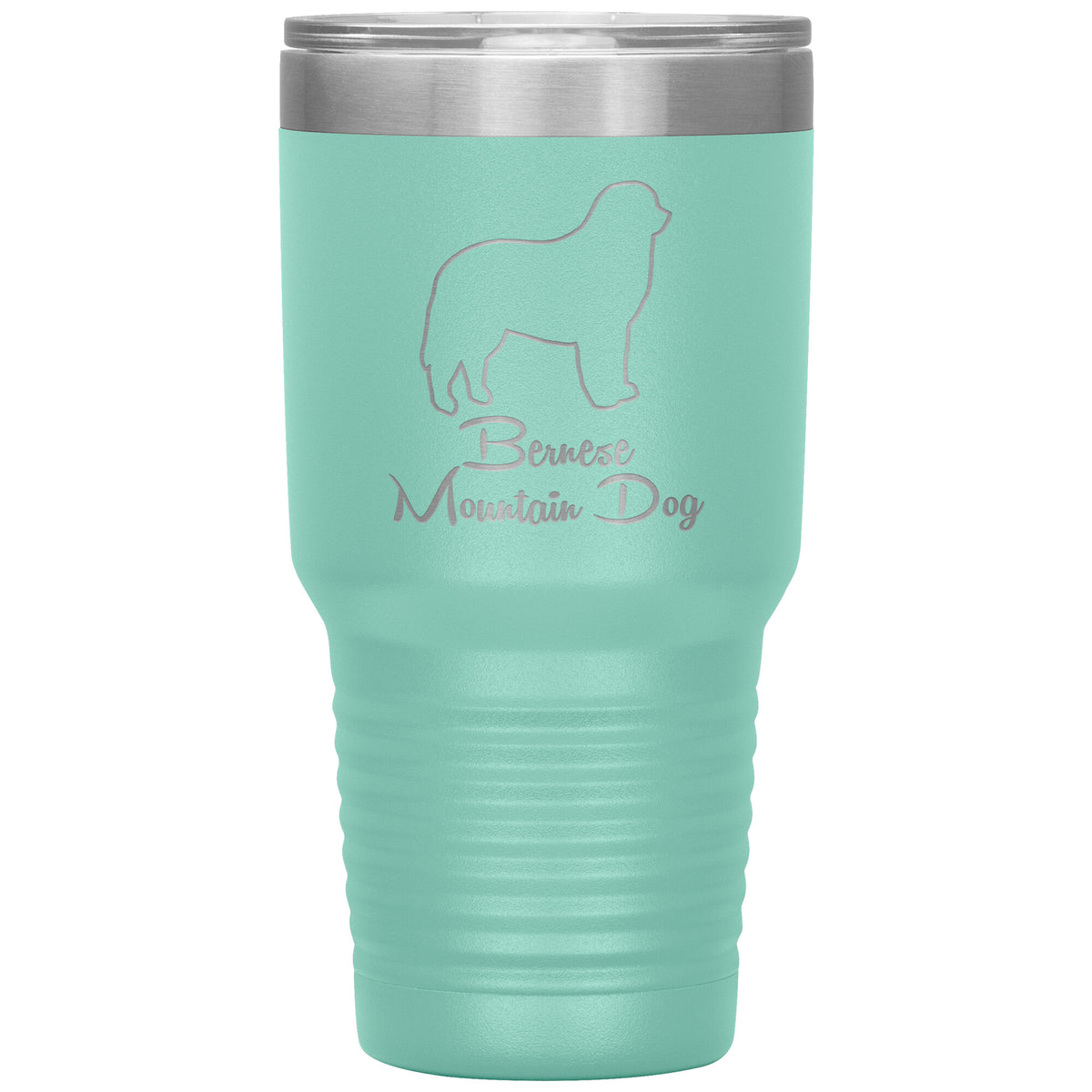 Bernese Mountain Dog Outlined Silhouette 30oz Insulated Tumbler