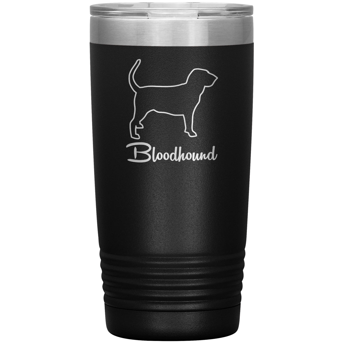 Bloodhound Dog Outlined Silhouette 20oz Insulated Tumbler