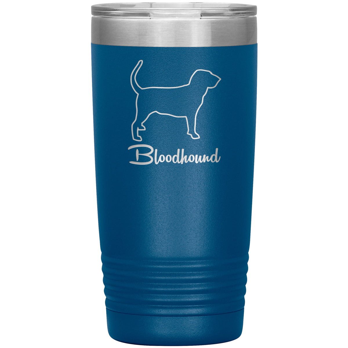 Bloodhound Dog Outlined Silhouette 20oz Insulated Tumbler