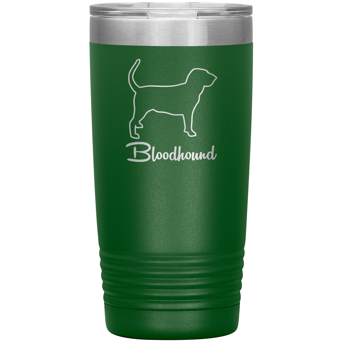 Bloodhound Dog Outlined Silhouette 20oz Insulated Tumbler