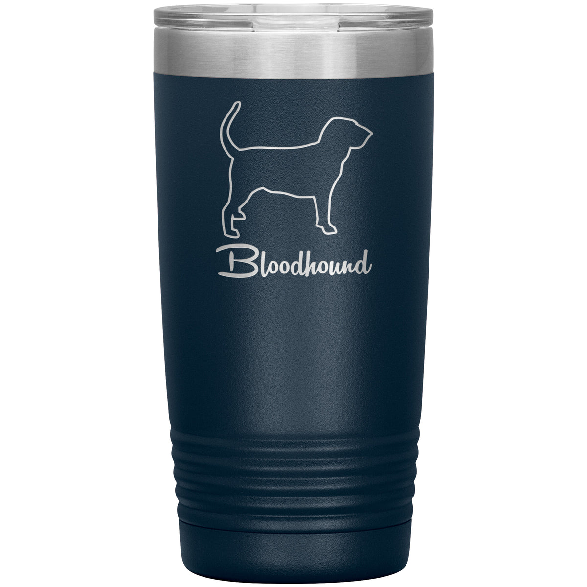 Bloodhound Dog Outlined Silhouette 20oz Insulated Tumbler