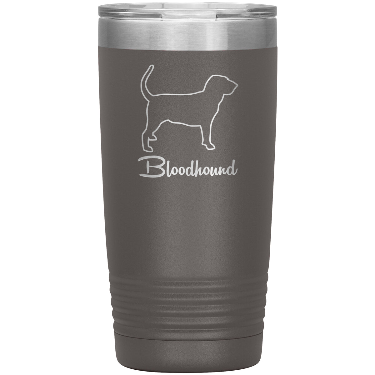 Bloodhound Dog Outlined Silhouette 20oz Insulated Tumbler