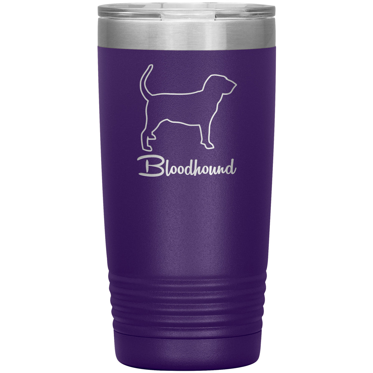 Bloodhound Dog Outlined Silhouette 20oz Insulated Tumbler