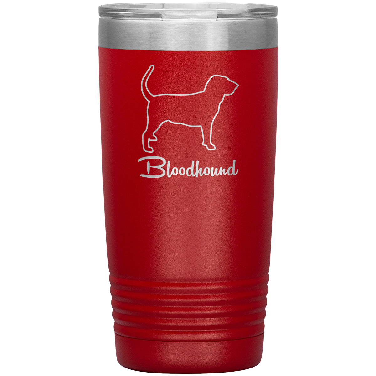 Bloodhound Dog Outlined Silhouette 20oz Insulated Tumbler