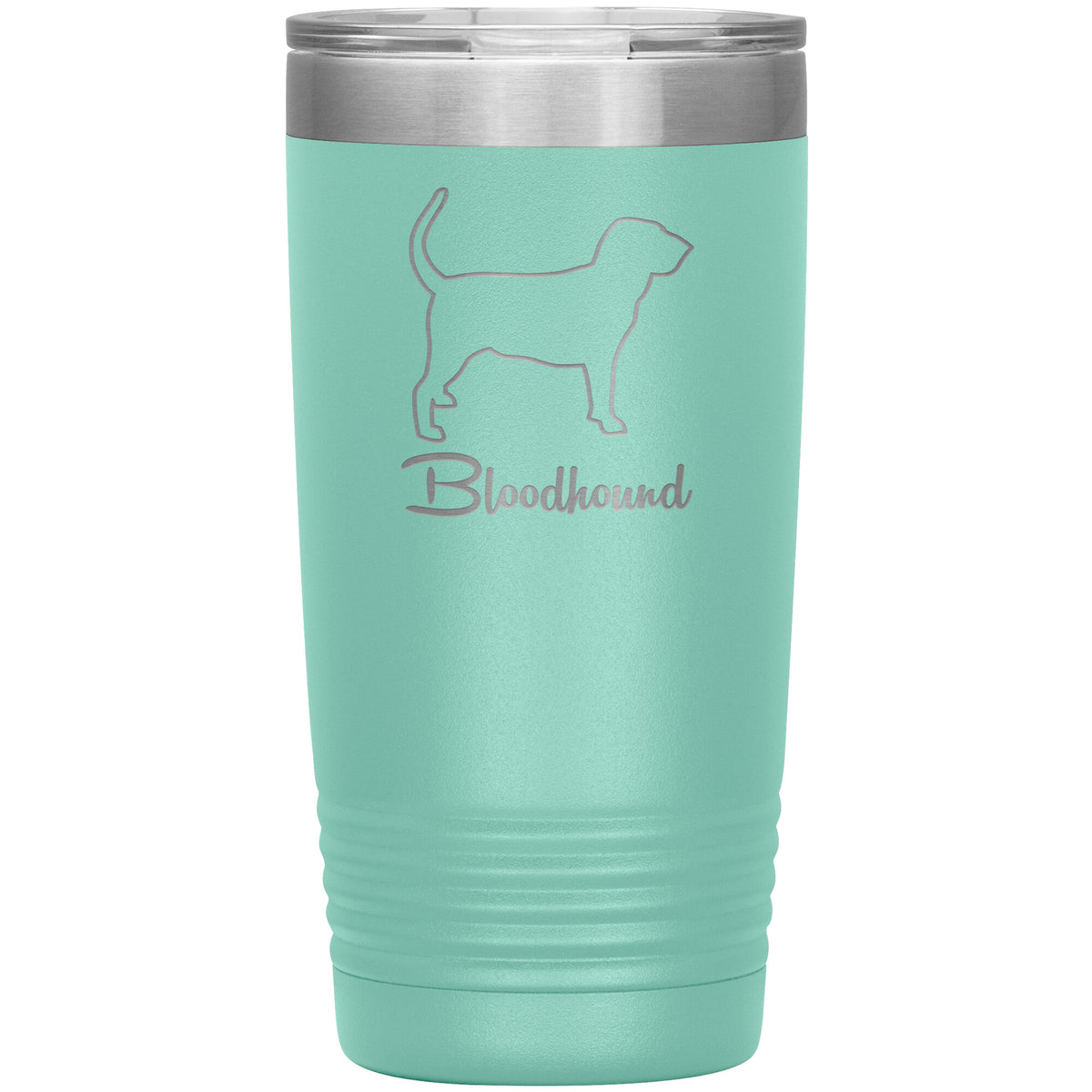 Bloodhound Dog Outlined Silhouette 20oz Insulated Tumbler