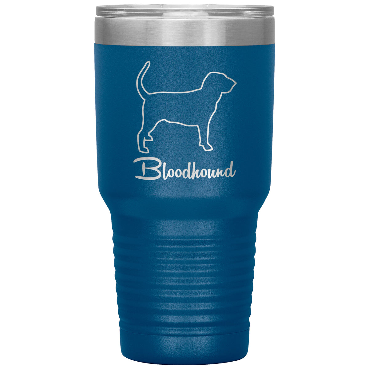 Bloodhound Dog Outlined Silhouette 30oz Insulated Tumbler