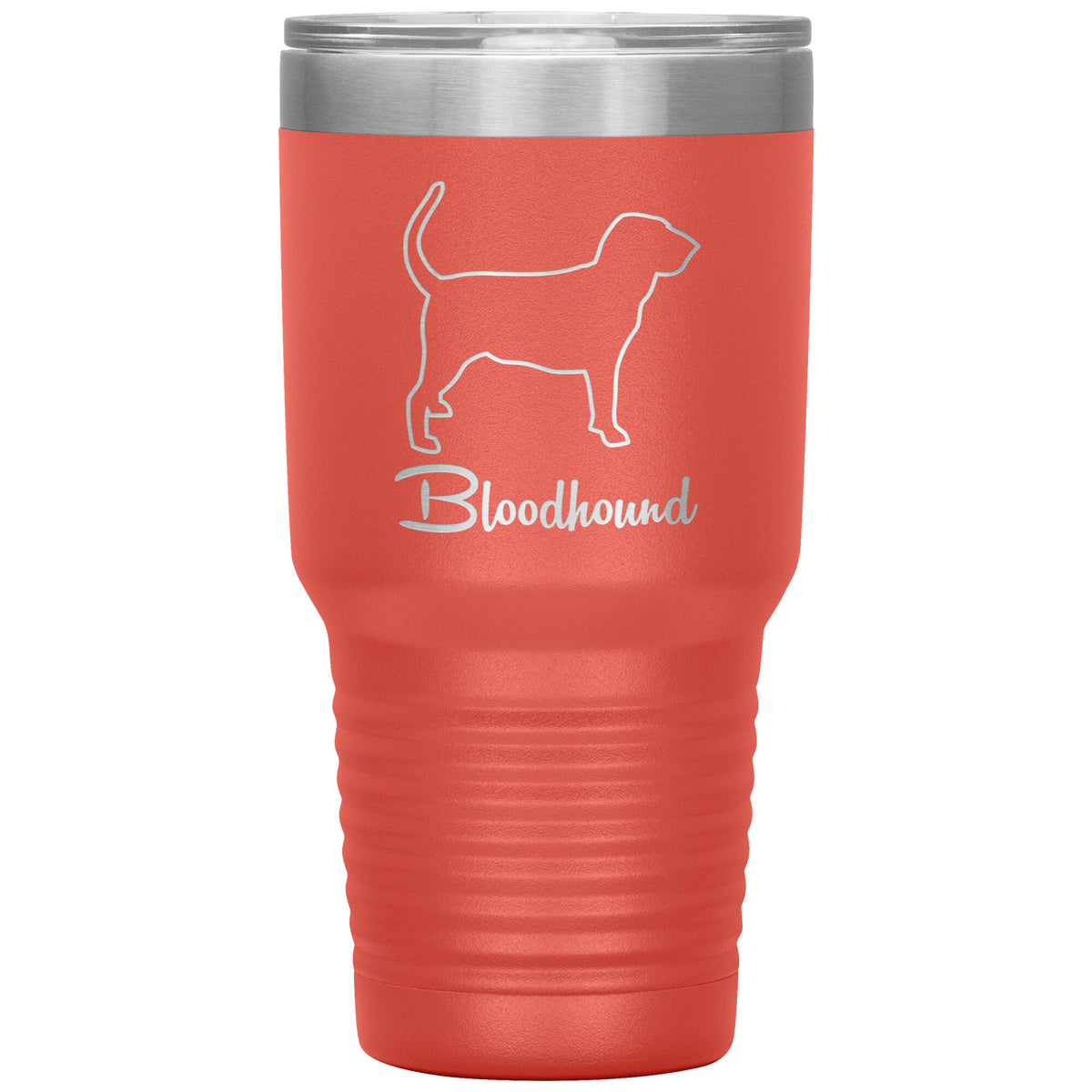 Bloodhound Dog Outlined Silhouette 30oz Insulated Tumbler