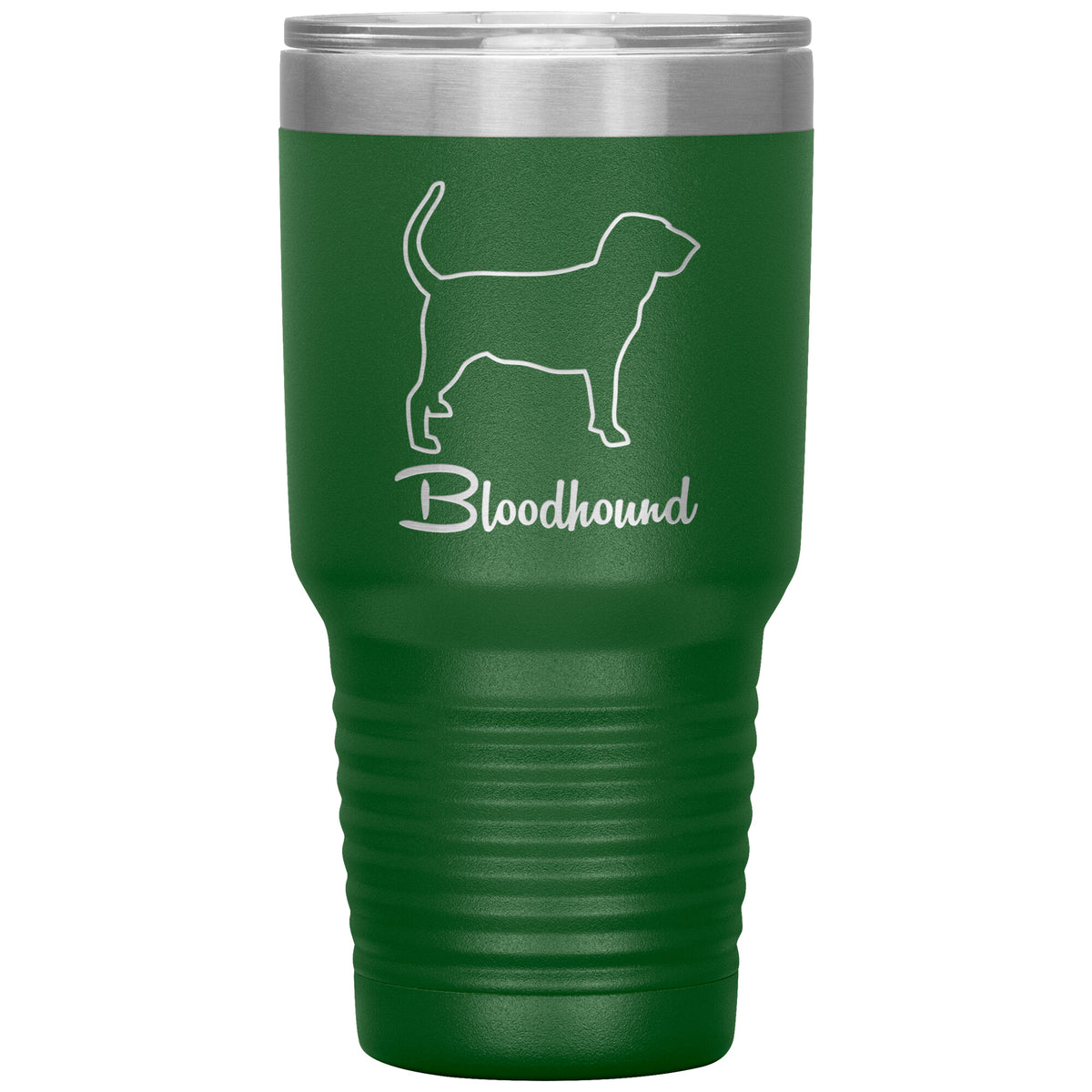 Bloodhound Dog Outlined Silhouette 30oz Insulated Tumbler