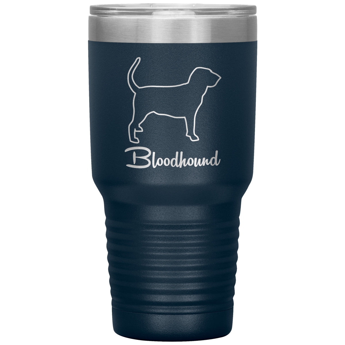 Bloodhound Dog Outlined Silhouette 30oz Insulated Tumbler